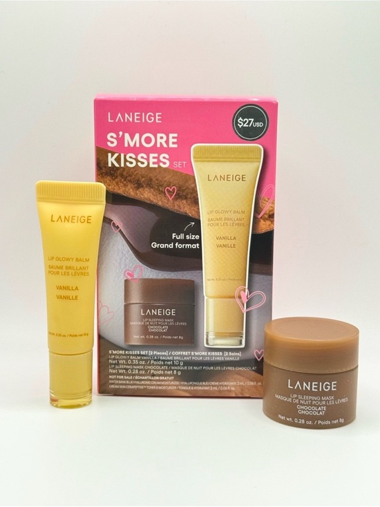 LANEIGE Other - LANEIGE S'More Kisses Set Vanilla Lip Balm & Chocolate Lip Mask NEW